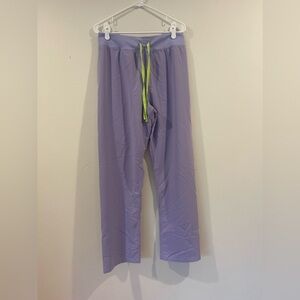 Lilac Lavender Haze Large Tall High Waisted Livingston Scrub Pants Bottoms